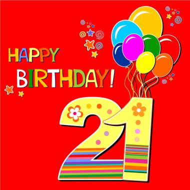 doğum günü temalı festival vektör illüstrasyonu