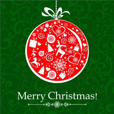 Yılbaşı temalı festival vektör çizimi