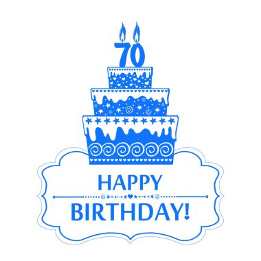 doğum günü temalı festival vektör illüstrasyonu