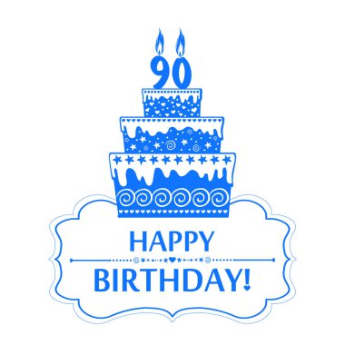 doğum günü temalı festival vektör illüstrasyonu