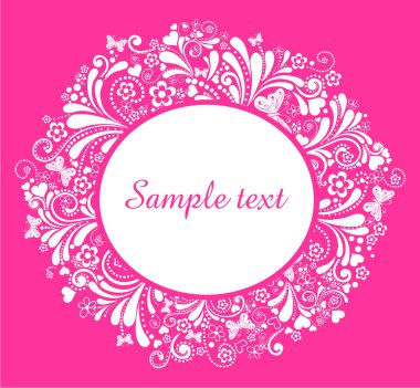 Vektör illüstrasyonu, dijital çiçek arkaplanı