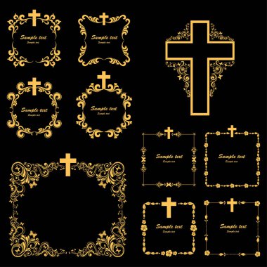 vaftiz temalı dini vektör illüstrasyonu