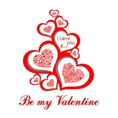 Sevgililer Günü Festivali vektör illüstrasyonu