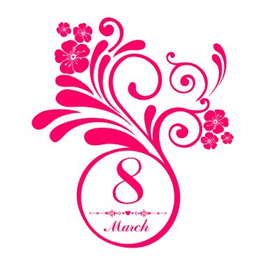 8 Mart temalı festival vektör illüstrasyonu