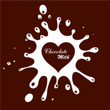 Çikolata temalı çizgi film vektör çizimi