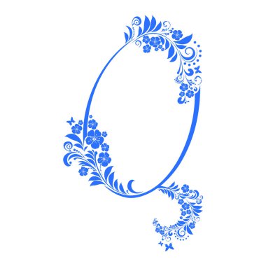 q yazı tipi harfi beyaz arkaplanda izole edildi