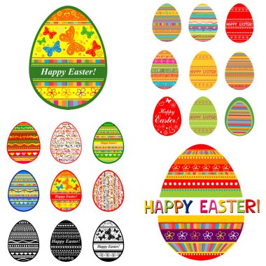 Paskalya temalı festival vektör çizimi