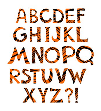 yazı tipi harfleri beyaz arkaplanda izole edilmiş