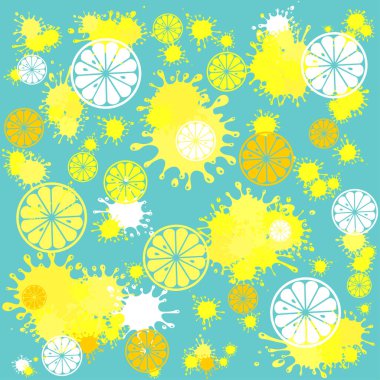 Boya lekeleri karikatür vektör çizimi