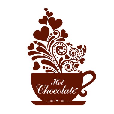 Çikolata temalı çizgi film vektör çizimi