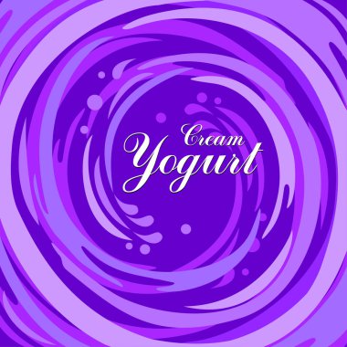 yoğurt paketi tasarım şablon vektör çizimi