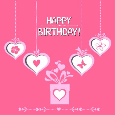  kutlama kartı tasarımı, vektör illüstrasyonu