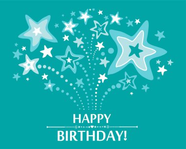  kutlama kartı tasarımı, vektör illüstrasyonu