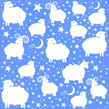 Şirin koyun vektör posteri