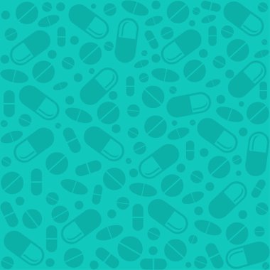 Kapsül ve haplarla kusursuz vektör çizimi