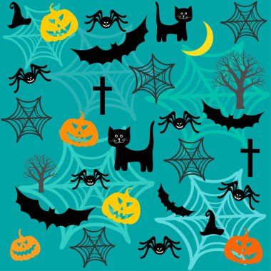 Cadılar Bayramı temalı festival vektör çizimi