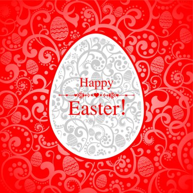 Paskalya temalı festival vektör çizimi