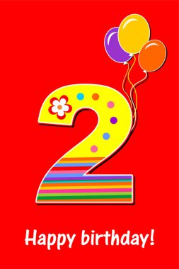 doğum günü temalı festival vektör illüstrasyonu