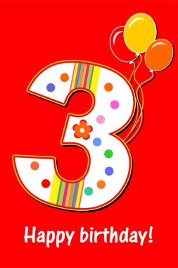 doğum günü temalı festival vektör illüstrasyonu