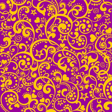 Süslü vektör deseni, dijital arkaplan