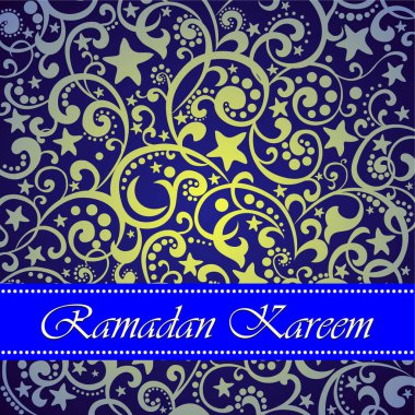  Ramazan bayram tebrik kartı tasarımı, vektör illüstrasyonu