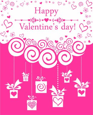 Sevgililer Günü Festivali vektör illüstrasyonu