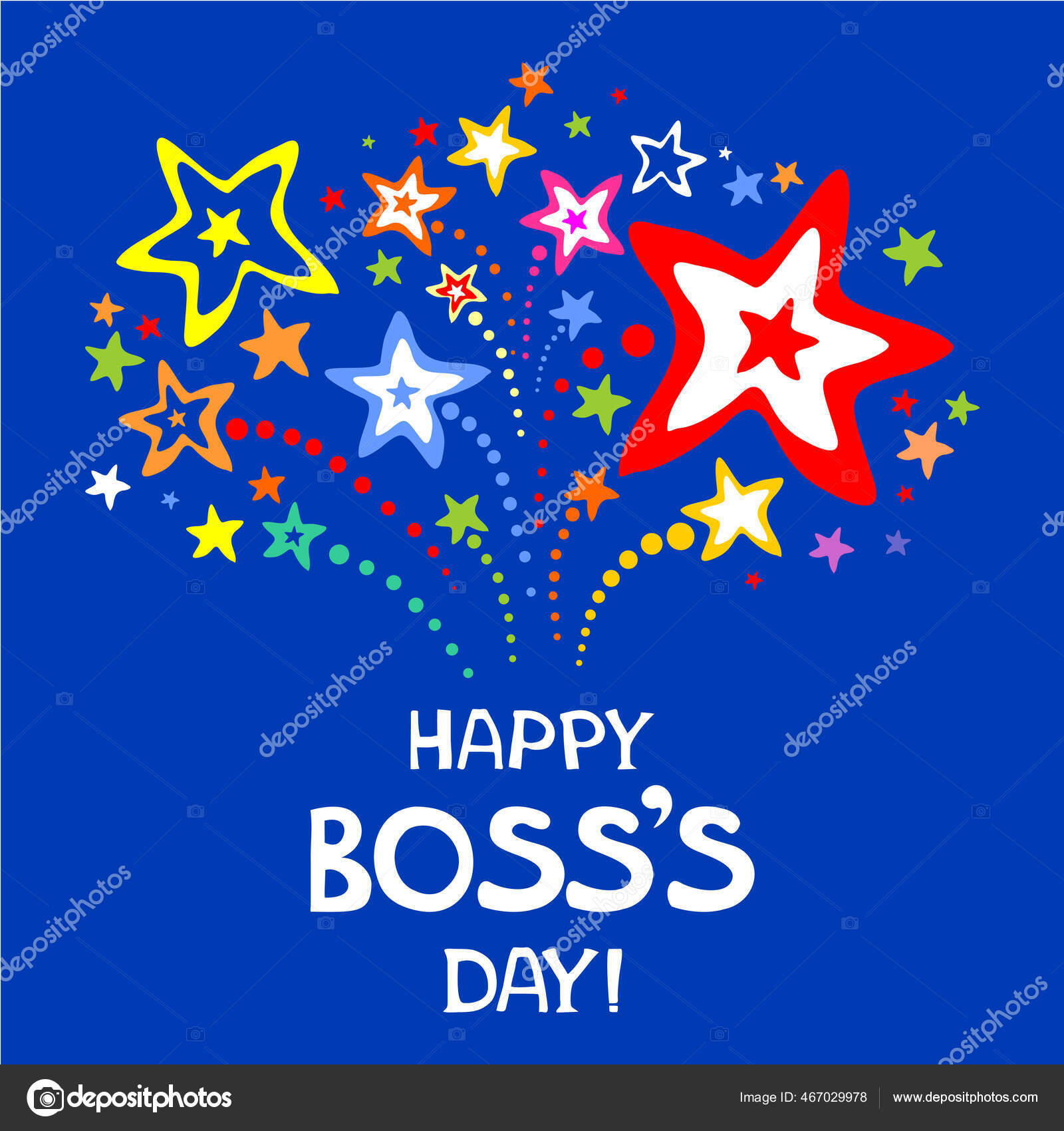 Happy Boss Day Vector Illustration Background Stock Vector by ©artAnnaS 467029978