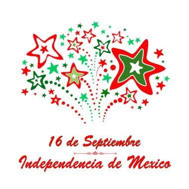 Meksika Bağımsızlık Günü vektör arkaplanı 