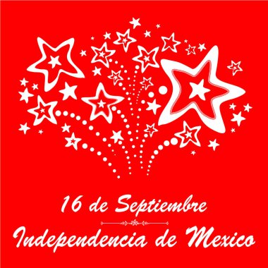 Meksika Bağımsızlık Günü vektör arkaplanı 