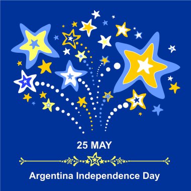 Arjantin Bağımsızlık Günü vektör illüstrasyon geçmişi 