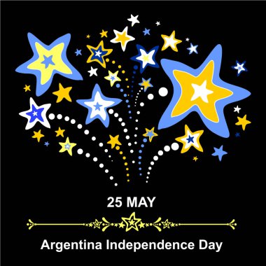 Arjantin Bağımsızlık Günü vektör illüstrasyon geçmişi 