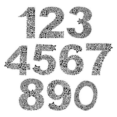 Soyut vektör resimleme arkaplanı numaralarıName 