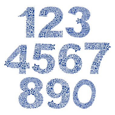 Soyut vektör resimleme arkaplanı numaralarıName 