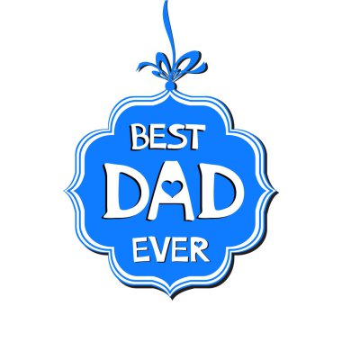 En iyi baba soyut vektör resimleme arkaplanı 