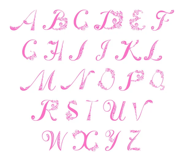 Alphabet Abstrakte Vektor Illustration Hintergrund — Stockvektor
