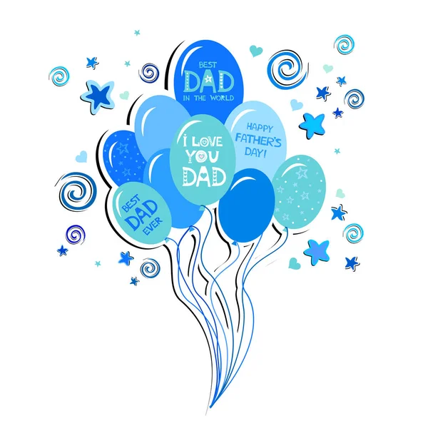 Best Dad Abstract Vector Illustration Background — Stock Vector