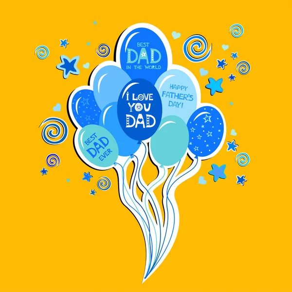 Best Dad Abstract Vector Illustration Background — Stock Vector