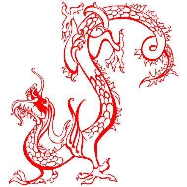 ejderha vektör çizimi arkaplanı 