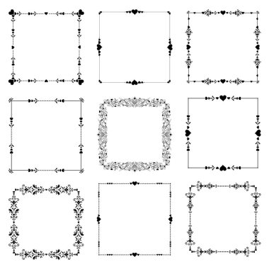 Çerçeve vektör illüstrasyon arka planı 