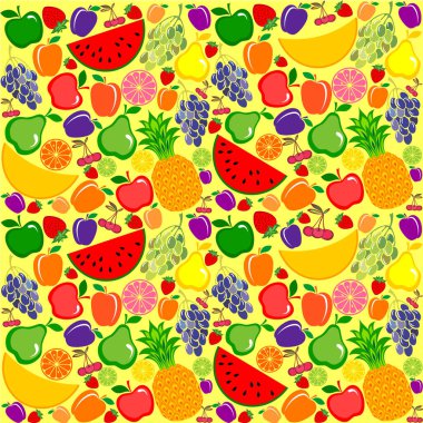 meyve vektör resimleme arkaplanı 
