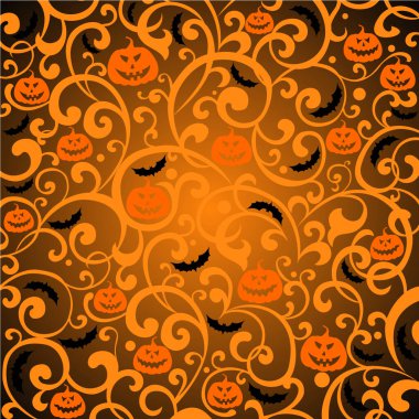 Cadılar Bayramı konsepti vektör çizimi arka planı 