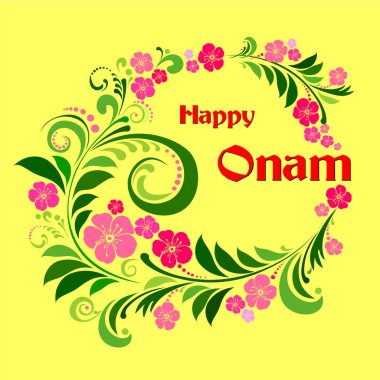 Mutlu Onam vektör illüstrasyon arka planı 