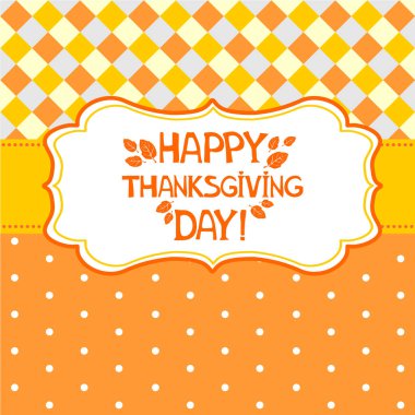 Mutlu Şükran Günü vektör illüstrasyonları 