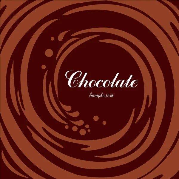 Cioccolato Vettore Illustrazione Sfondo — Vettoriale Stock