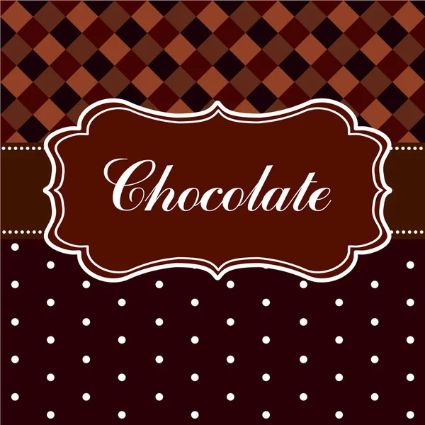 Illustration Vectorielle Chocolat Fond — Image vectorielle