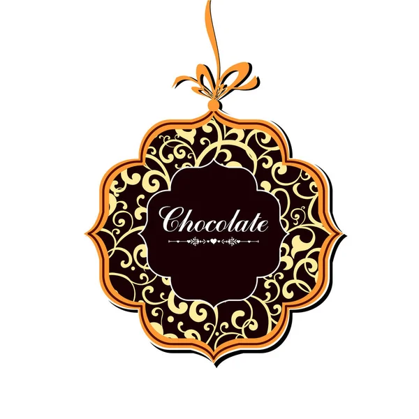 Chocolate Vector Illustration Background — Stock Vector