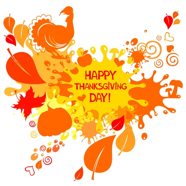 Happy Thanksgiving Day Vector Illustration — Stock Vector