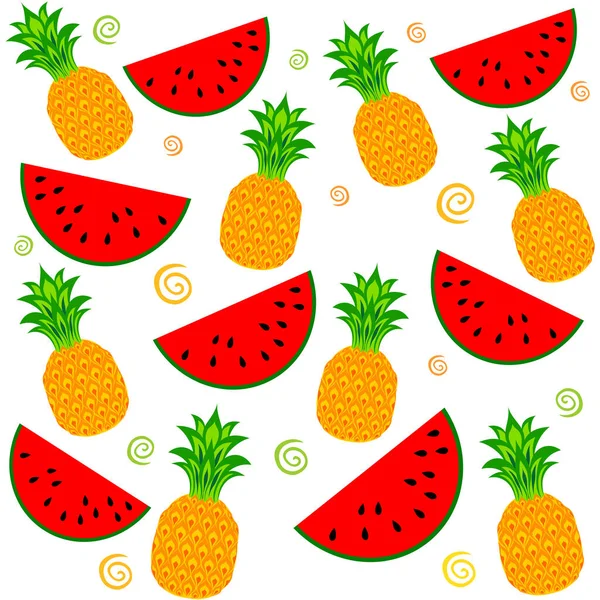 Fruits Vectoriel Illustration Fond — Image vectorielle
