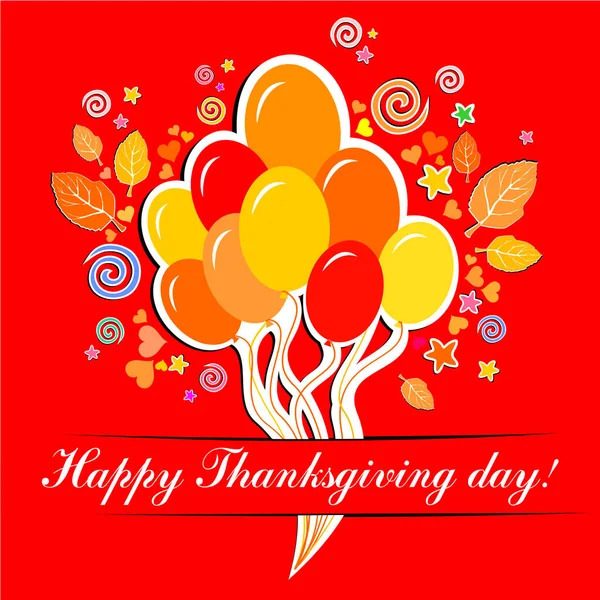 Illustration Vectorielle Happy Thanksgiving Day — Image vectorielle