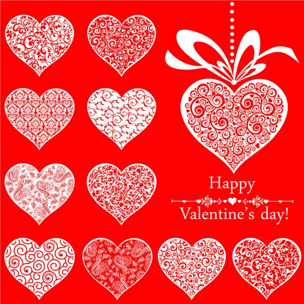 Happy Valentines Day Vektor Illustration Hintergrund — Stockvektor